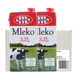 8日0点、88VIP： Mlekovita 全脂纯牛奶 1L*12 74.1元包邮包税（前1000件）