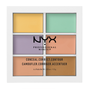 NYX Professional Makeup 6色修容遮瑕盘  9g