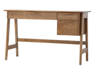 原始原素 BBL-SZ001 北欧全实木书桌 胡桃色 （1米单桌）
