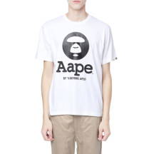  Aape Logo 男生印花 T 恤