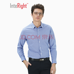 某东PLUS会员： InteRight 男士修身长袖衬衫 +凑单品 低至22.38元
