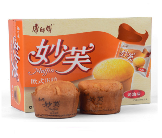 康师傅妙芙欧式蛋糕奶油味192g盒
