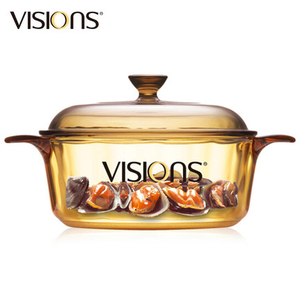 12日0点！VISIONS 康宁 VS-12 晶彩玻璃汤锅 1.25L