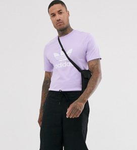 女生可穿！Adidas 阿迪达斯 男款香芋紫短袖T恤
