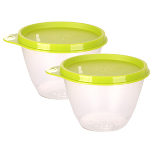 PLUS会员： Tupperware 特百惠 鲜果保鲜碗 2件套（430ml*2） 59元，可低至29.5元