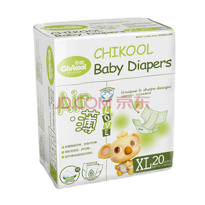 奇酷（Chikool）Air薄超薄超轻纸尿裤加大号XL20片 12-17kg