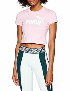 Puma 女士大幅裁剪 T 恤 Pale Pink L码 prime到手约91.72元