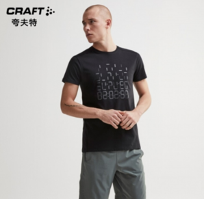 22日0点： CRAFT 1907111 男士速干短袖T恤 