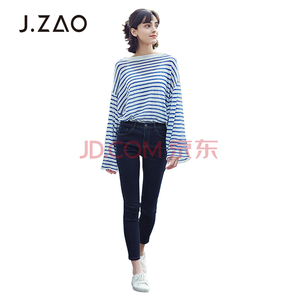 某东PLUS会员： J.ZAO 某东京造 461791 女士提臀牛仔裤 