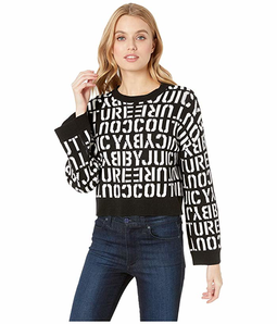 Juicy Couture Juicy Stencil Logo Sweater 高腰款圆领毛衣