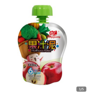 方广 宝宝辅食 清香苹果果汁泥 103g/袋装