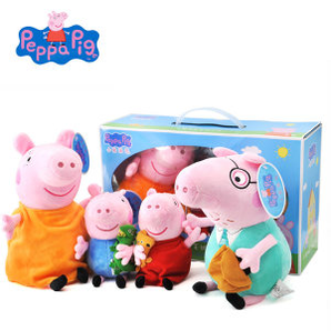 Peppa Pig 小猪佩奇 毛绒一家礼盒装 （小号）