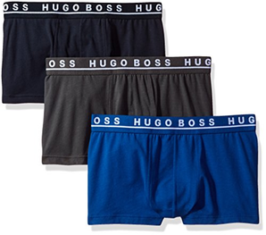 HUGO BOSS 雨果·博斯 男式弹力棉质合身平角内裤3件装 含税到手价约为166元