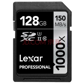Lexar 雷克沙 1000X SDXC UHS-II U3 SD存储卡128GB 199元包邮