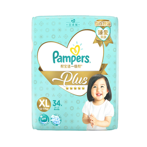 Pampers 帮宝适 一级帮 婴儿纸尿裤 XL34片 65.55元