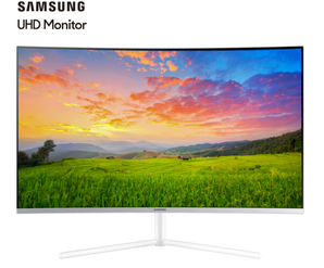 新品发售！SAMSUNG 三星 U32R591CWC 31.5英寸 4K曲面显示器 3029元包邮（30元定金）