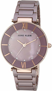 Anne Klein 安妮·克莱恩 女士镶钻陶瓷石英手表 