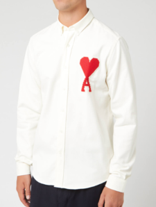 AMI 心形logo 男士休闲长袖衬衫
