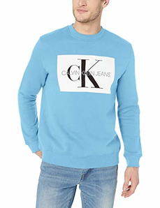 Calvin Klein Jeans 男士交织字母标志方块圆领运动衫    含税到手约281元