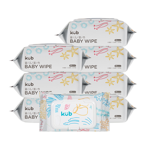 88VIP： KUB 可优比 婴儿手口湿巾 80抽*8包 *3件 105.68元包邮（需用券，合35.23元/件）