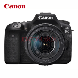 Canon 佳能 EOS 90D APS-C画幅 单反相机套机（EF-S 18-135mm F3.5-5.6 IS USM镜头） 9799元包邮（需预约）