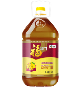福临门 非转基因 纯香菜籽油5L*3桶 119.7元包邮新低39.9元/桶（双重优惠）