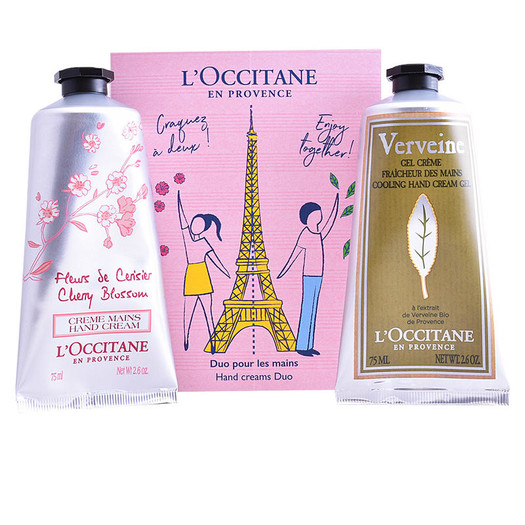 现货！L'OCCITANE 欧舒丹 樱花+马鞭草护手霜套装两支装  2*75ml