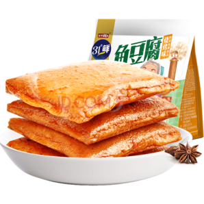 盐津铺子鱼豆腐原味40包（600g）