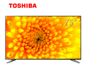 21日0点： TOSHIBA 东芝 75U3800C 75英寸 4K超高清 液晶电视 5299元包邮（需预约）