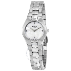  Tissot 天梭 T-Round 系列 银白色女士气质腕表 
