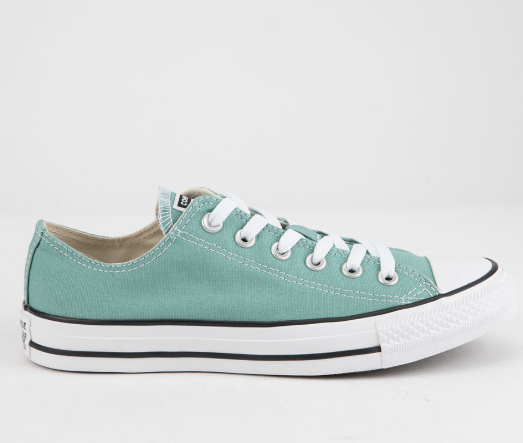 converse匡威allstar女士青色低帮帆布鞋