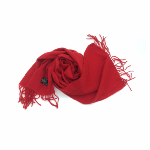 澳洲直邮 Auswool Pro UGG R01红色纯羊毛围巾