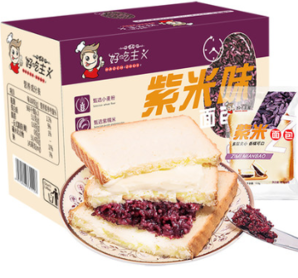 好吃主义 紫米面包 1 10g*5
