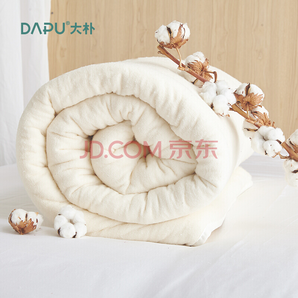 DAPU 大朴 纯新疆棉花被 棉被胎 包边款 4斤 双人1.5/1.8米床 200*230cm