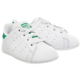 Adidas 阿迪达斯 Stan Smith Crib 绿尾婴儿休闲鞋