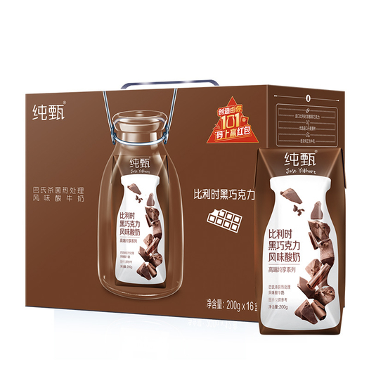 限地区mengniu蒙牛纯甄比利时巧克力味风味酸牛乳200g16包3495元1件5