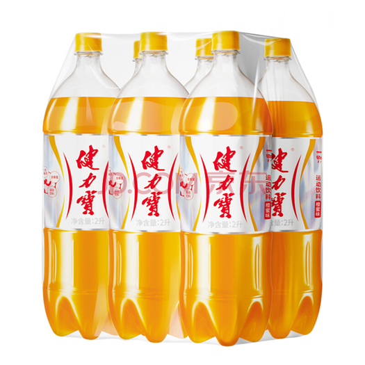 健力宝 橙蜜味 运动碳酸饮料 2l*6瓶 整箱装