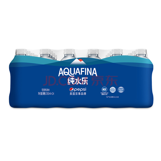 纯水乐 aquafina 饮用天然水饮用水 350ml*24瓶