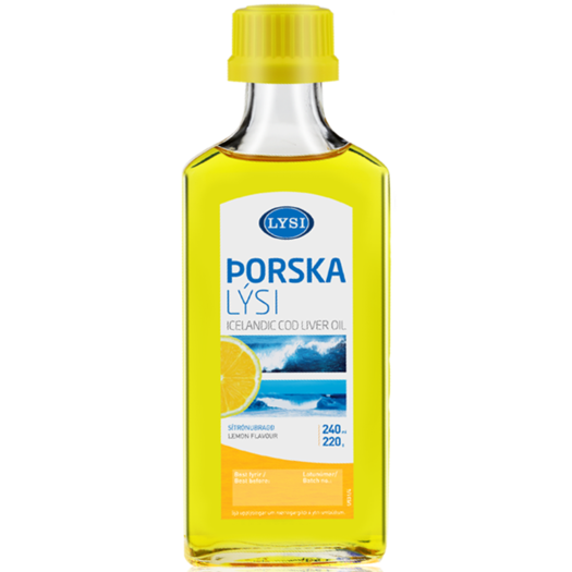 买一送一lysi冰岛青少年学生成人深海鳕鱼肝油240ml补脑dha提升记忆力