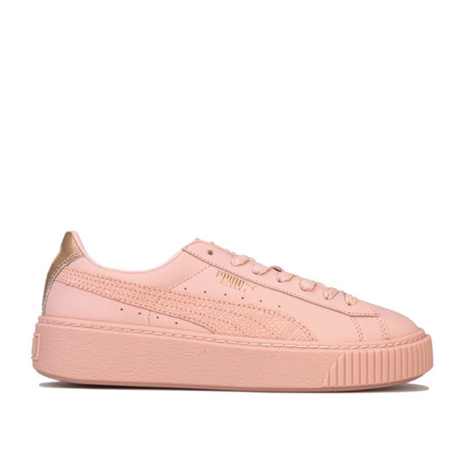 历史低价 ： PUMA Basket Platform Euphoria RG Trainers 女士松糕鞋