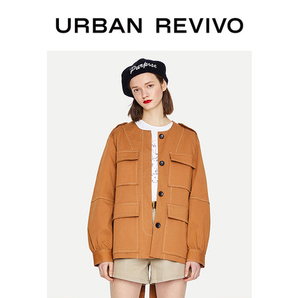 双11预售： URBAN REVIVO WH08S1EN2000 女士圆领夹克
