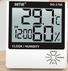 mitir 电子温湿度计 送电池 9.9元（需用券）