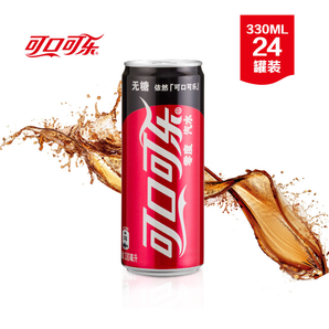 Coca Cola 可口可乐 零度 汽水 330ml*24罐