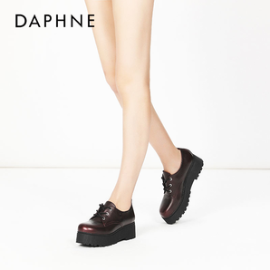 Daphne/达芙妮春秋学院风松糕鞋