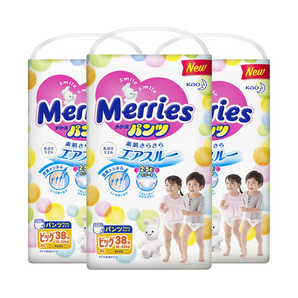 Merries 花王妙而舒 拉拉裤/学步裤 XL38片 3件装 187.2元包税包邮