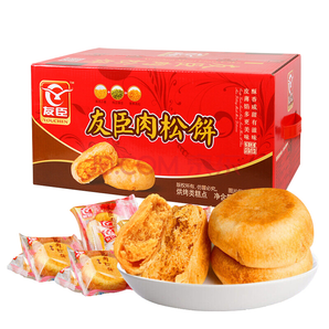 友臣 肉松饼 整箱装 早餐零食蛋糕面包 礼盒 2100g（新老包装随机发货）