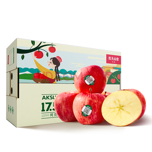 【预售】农夫山泉 17.5°苹果 阿克苏苹果 10个装 单果径约95-99mm 新鲜水果
