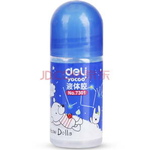 得力（deli）液体胶水 强粘性手工胶水 办公用品 7301(35ml卡通胶水) 单瓶装
