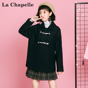La Chapelle 拉夏贝尔女款中长款呢子大衣 低至160.77元