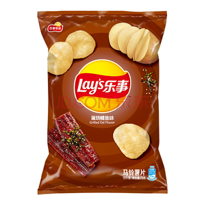Lay's 乐事薯片 休闲零食 蒲烧鳗鱼味 75克